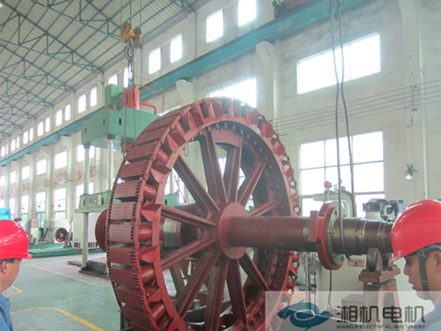 中山陽關(guān)泵站3250KW同步電機(jī)大修